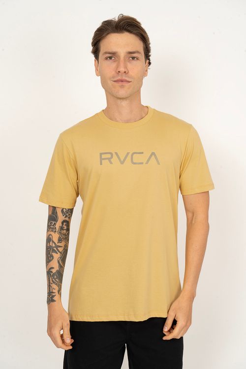 Camiseta M/C Big Rvca Mostarda