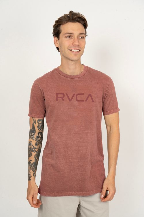 Camiseta RVCA M/C Big Rva Stone Vinho