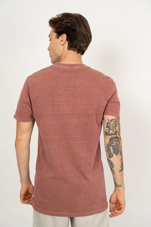 Camiseta RVCA M/C Big Rva Stone Vinho