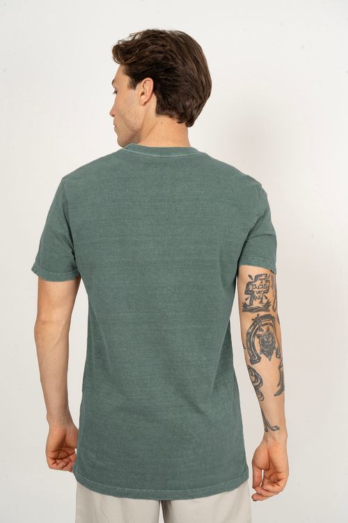 Camiseta RVCA M/C Big Rva Stone Verde Escuro