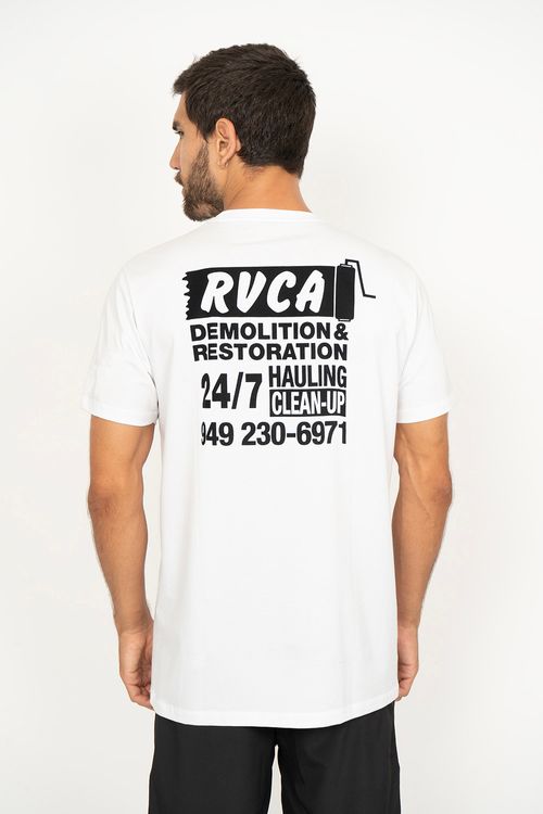 Camiseta RVCA M/C Resto Services Branco