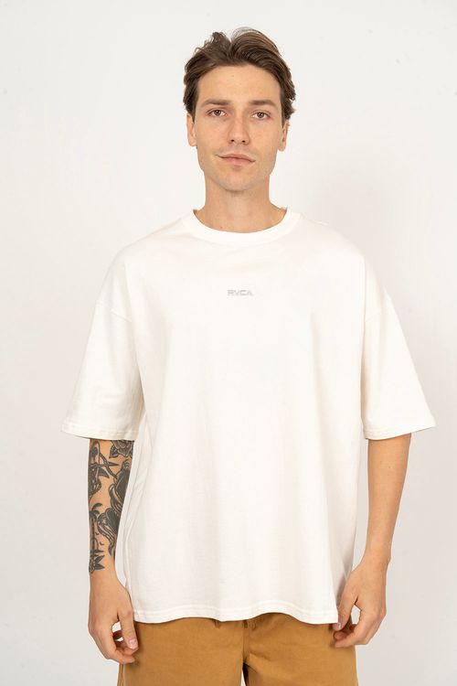 Camiseta RVCA M/C Rvca Oversized Off White