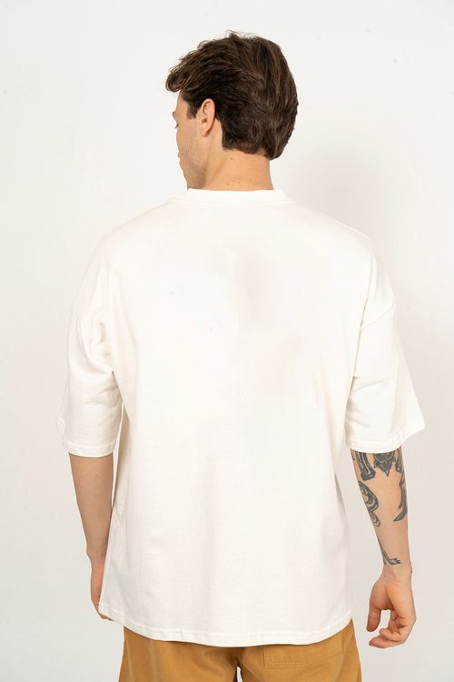 Camiseta RVCA M/C Rvca Oversized Off White