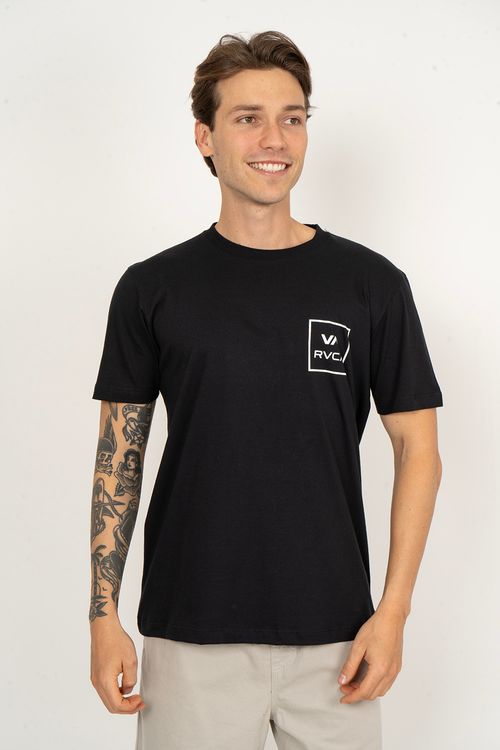 Camiseta RVCA M/C Va All The Way Ss Preto