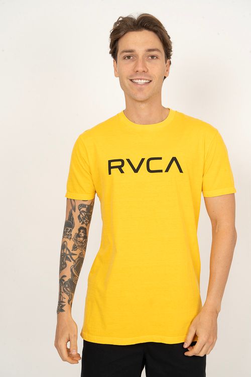 Camiseta RVCA M/C Big Rvca Amarelo