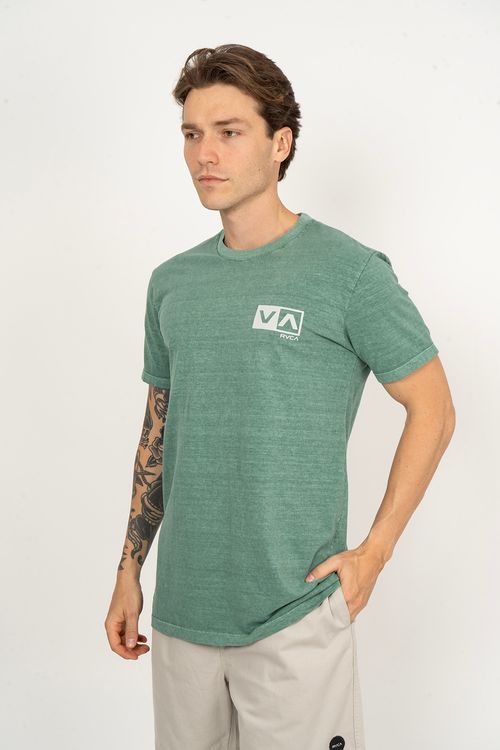 Camiseta RVCA M/C Mini Balance Box Verde