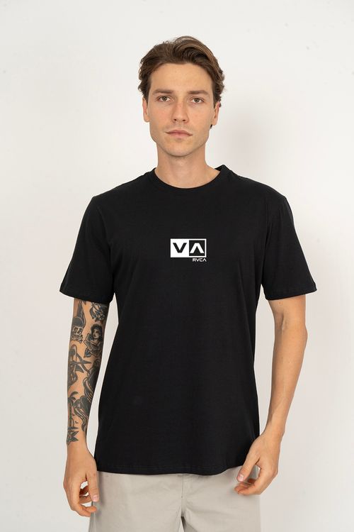 Camiseta RVCA M/C Mini Balance Box Preto