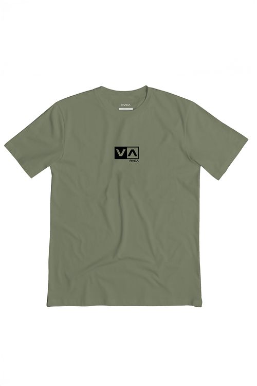 Camiseta RVCA M/C Mini Balance Box Verde Militar