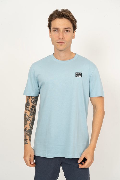 Camiseta RVCA M/C Anp Label Azul Claro
