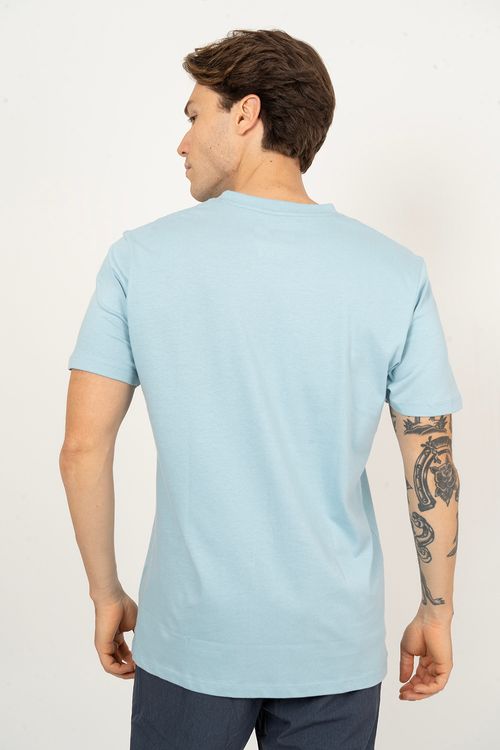 Camiseta RVCA M/C Anp Label Azul Claro