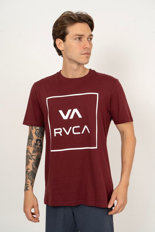 Camiseta RVCA M/C Va All The Way Vinho