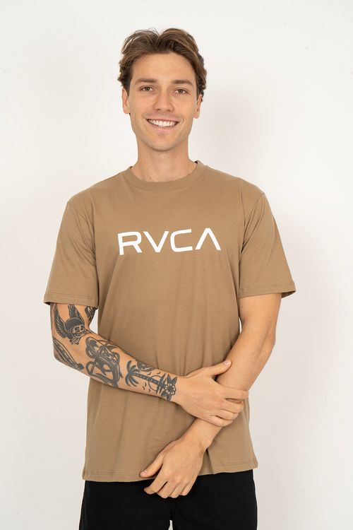 Camiseta RVCA M/C Big Rvca Cáqui Escuro