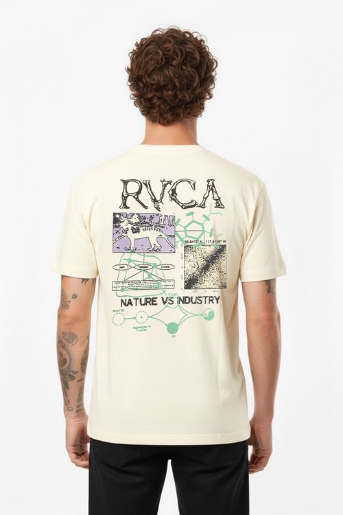 Camiseta RVCA M/C Tassie Ss Ps Off White