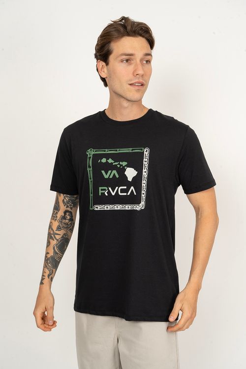 Camiseta RVCA M/C Bamboo Chain Preto