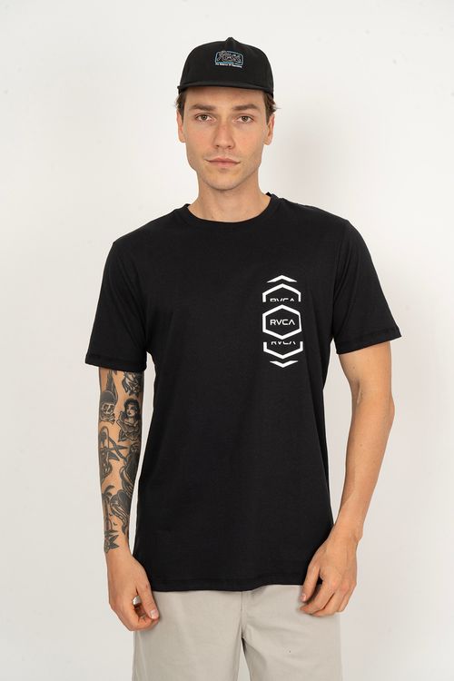 Camiseta RVCA M/C Hexalot Preto