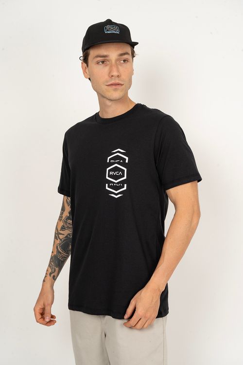 Camiseta RVCA M/C Hexalot Preto