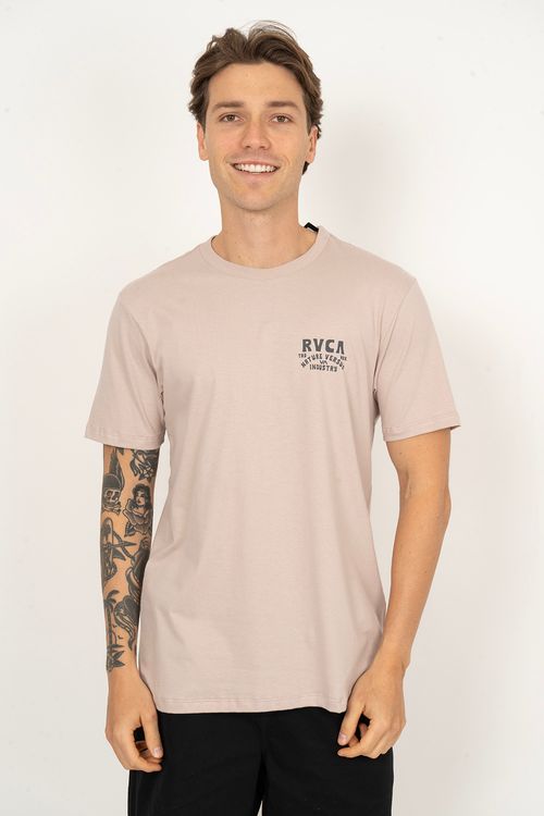 Camiseta RVCA M/C Rvca Ridge Ss Rosa Claro