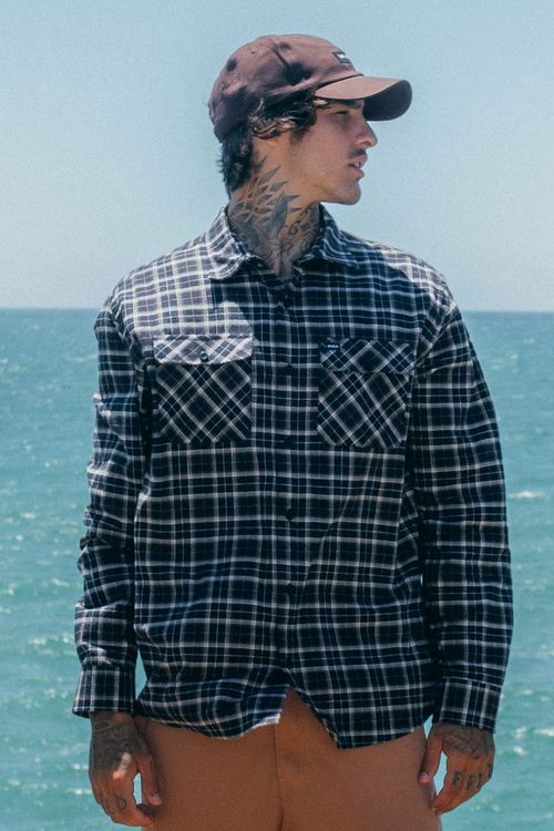 Camisa RVCA M/L Day Shift Chess Multicores