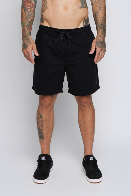 Bermuda Escalope Elastic Preto