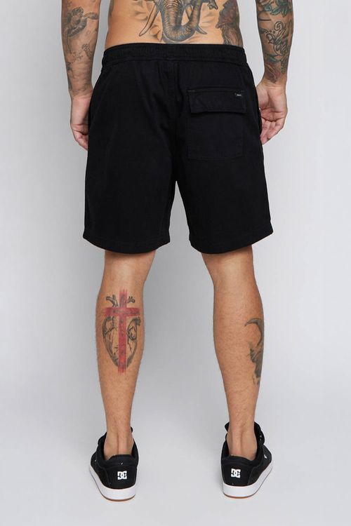 Bermuda Escalope Elastic Preto