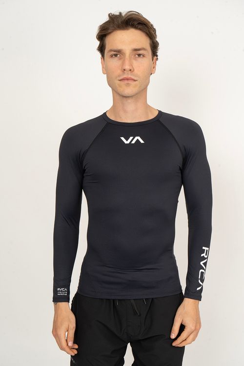 Camiseta RVCA Surf M/L Va Preto
