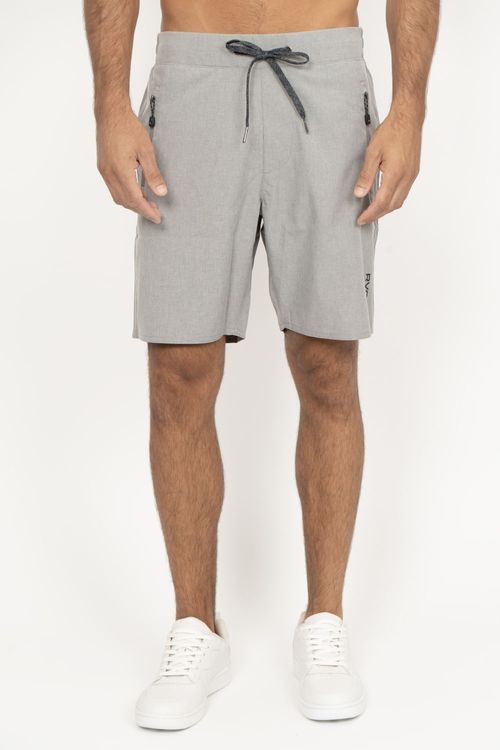 Bermuda RVCA Brodie Hybrid Cinza Claro