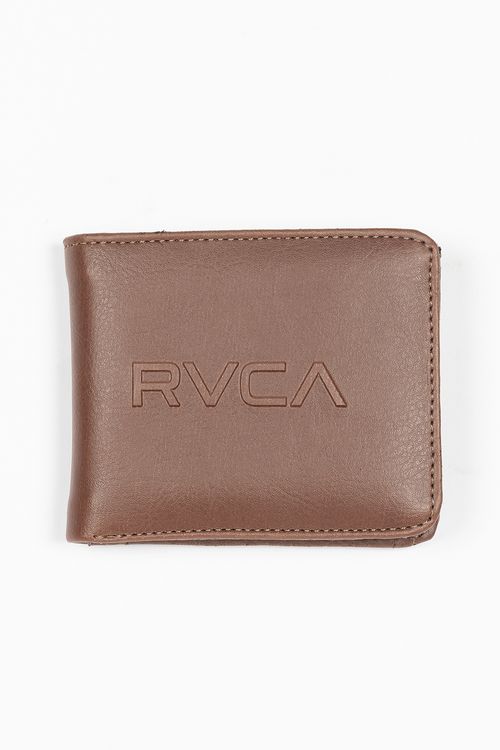 Carteira Rvca Tyler Bifold Marrom Escuro