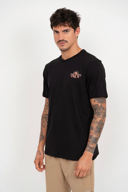 Camiseta RVCA M/C Balance Tree Sun Preto