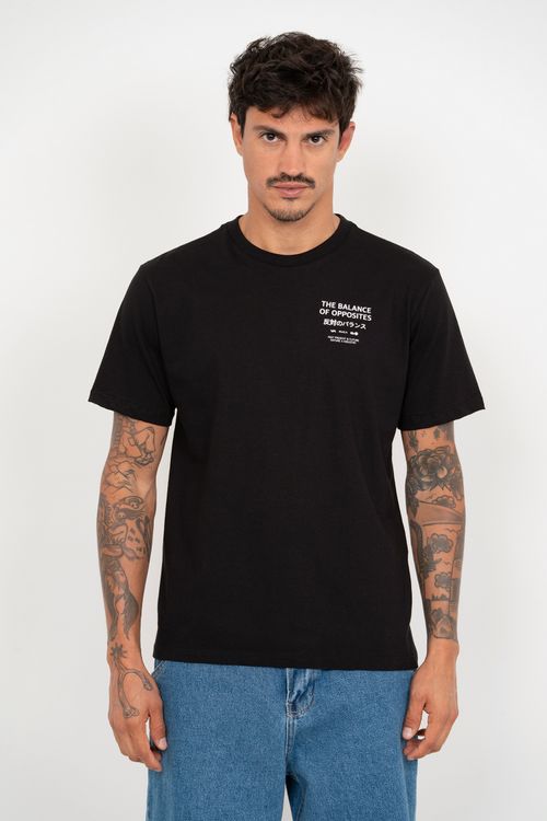 Camiseta RVCA M/Calm Reels Preto