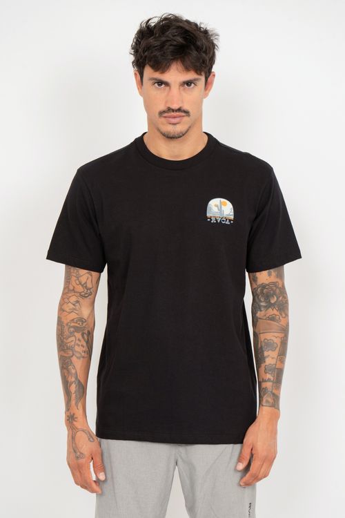 Camiseta RVCA M/C Saguaro Preto