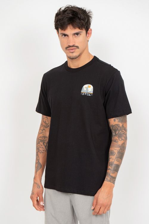 Camiseta RVCA M/C Saguaro Preto