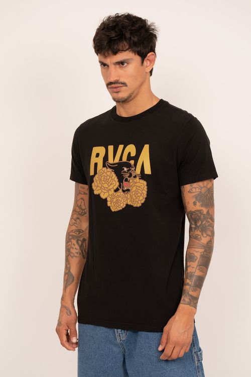 Camiseta Rvca M/C Black Panther Preto