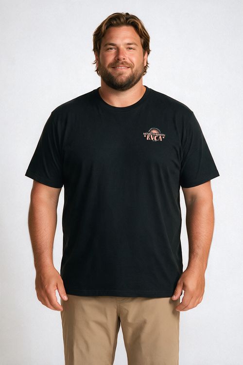 Camiseta RVCA M/C Balance Tree Sun PS Preto